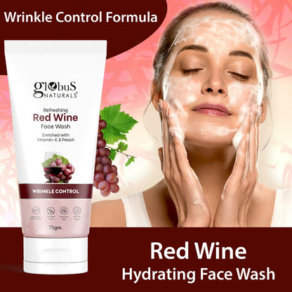 Globus Naturals Red Wine Hydrating Face Wash