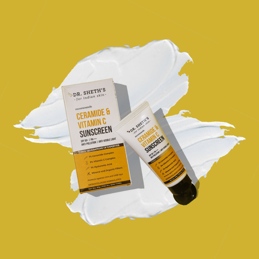 Dr. Sheth's Ceramide & Vitamin C Sunscreen SPF 50 & PA +++ - 50 gms