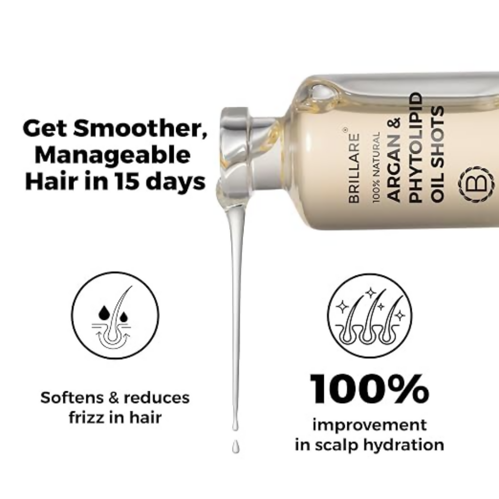 Brillare Argan & Phytolipid Oil Shots For Dry, Frizzy Hair