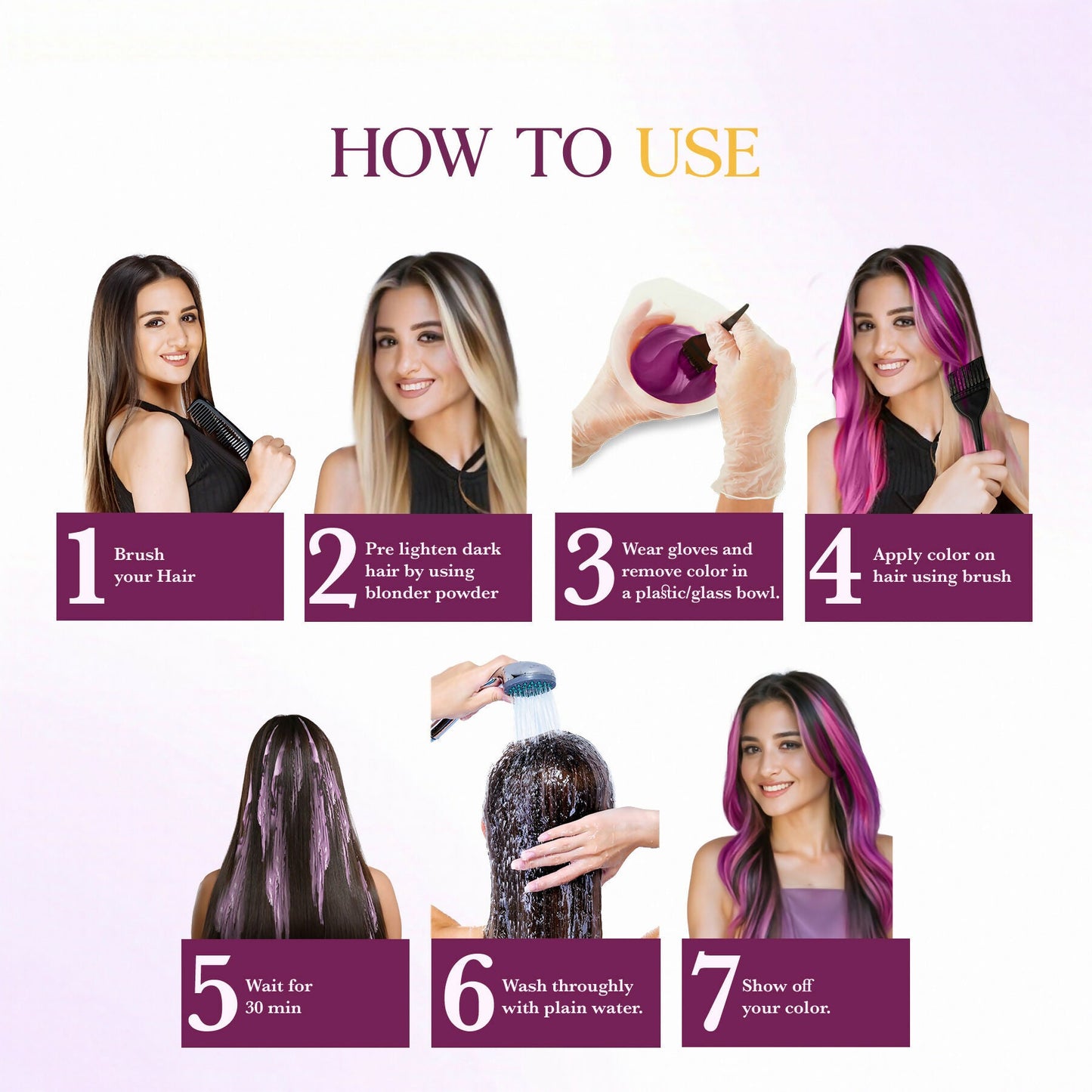 Cosglam Semi Permanent Hair Color for Women & Men (#22 French Plum)