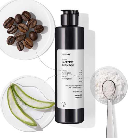 Brillare Caffeine Shampoo For Reducing Hair Loss and Breakage - 200 ml