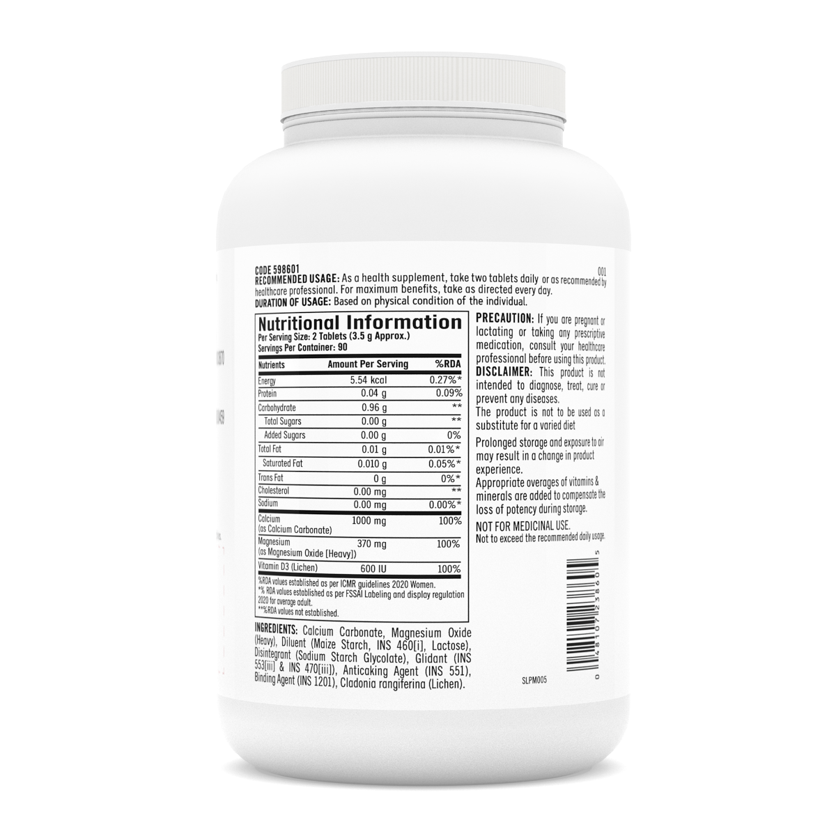 GNC Calcium Plus with Magnesium & Vitamin D3 - 60 tabs