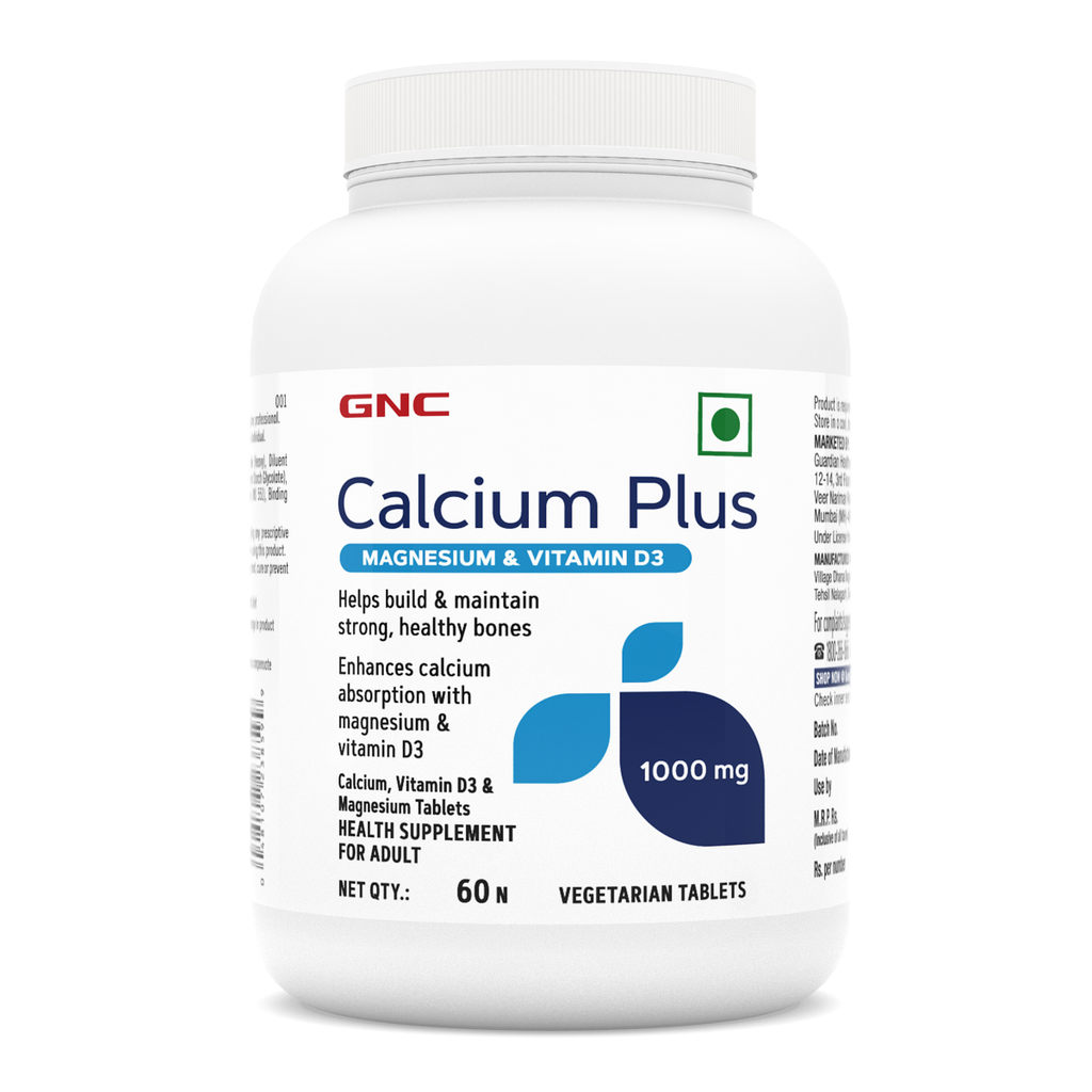 GNC Calcium Plus with Magnesium & Vitamin D3 - 60 tabs