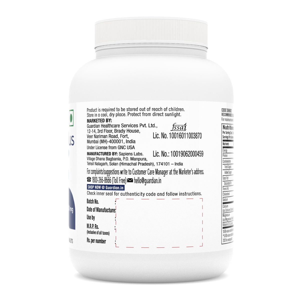 GNC Calcium Plus with Magnesium & Vitamin D3 - 60 tabs