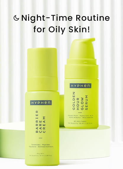 Hyphen Night-care Routine For Oily Skin Combo