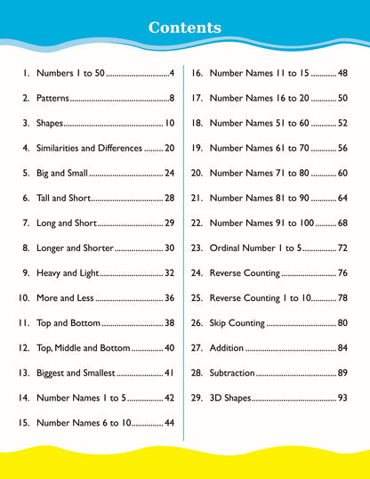 Cardinal Mathematics Primer B|Senior KG|Pattern & Shapes|Number 1-100|Skip Counting|Fun Learning Maths Activity Book| Ages 3-7 Years
