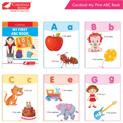 Cardinal My First Alphabet Books Set of 4| Alphabet Picture Book| My First ABC & Number Book| Picture Dictionary| Kindergarten Book| Ages 3-6 Years