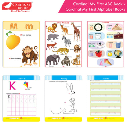 Cardinal My First Alphabet Books Set of 4| Alphabet Picture Book| My First ABC & Number Book| Picture Dictionary| Kindergarten Book| Ages 3-6 Years