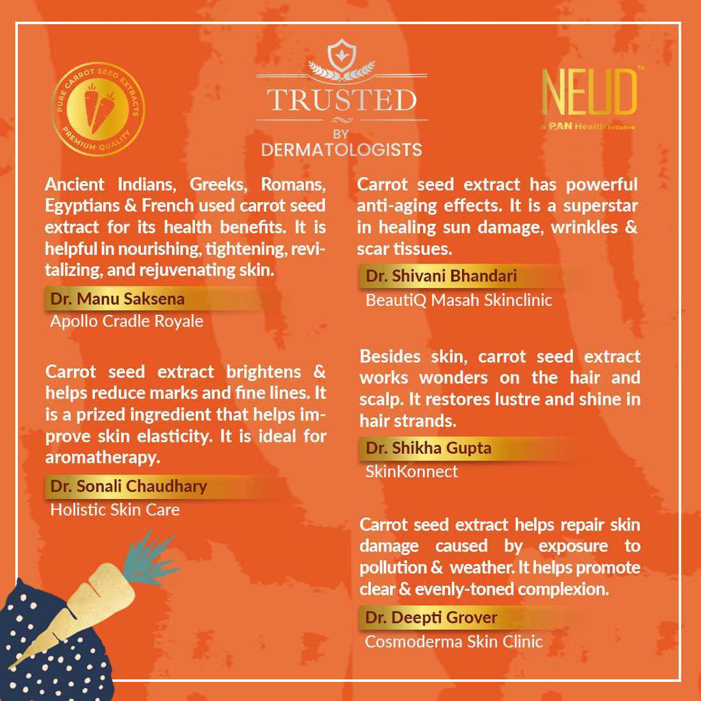 Neud Carrot Seed Premium Shampoo & Hair Conditioner for Men & Women Combo