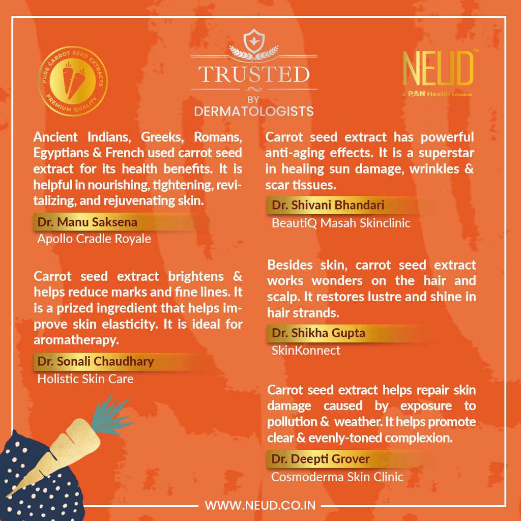 Neud Carrot Seed Premium Hair Conditioner for Men & Women - 300 ml
