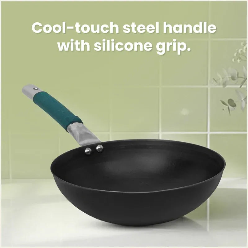 The Indus Valley Iron Wok with Grip