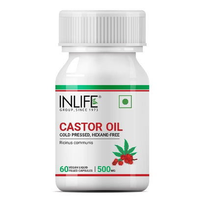 INLIFE  Castor Oil Supplement - 60 tabs