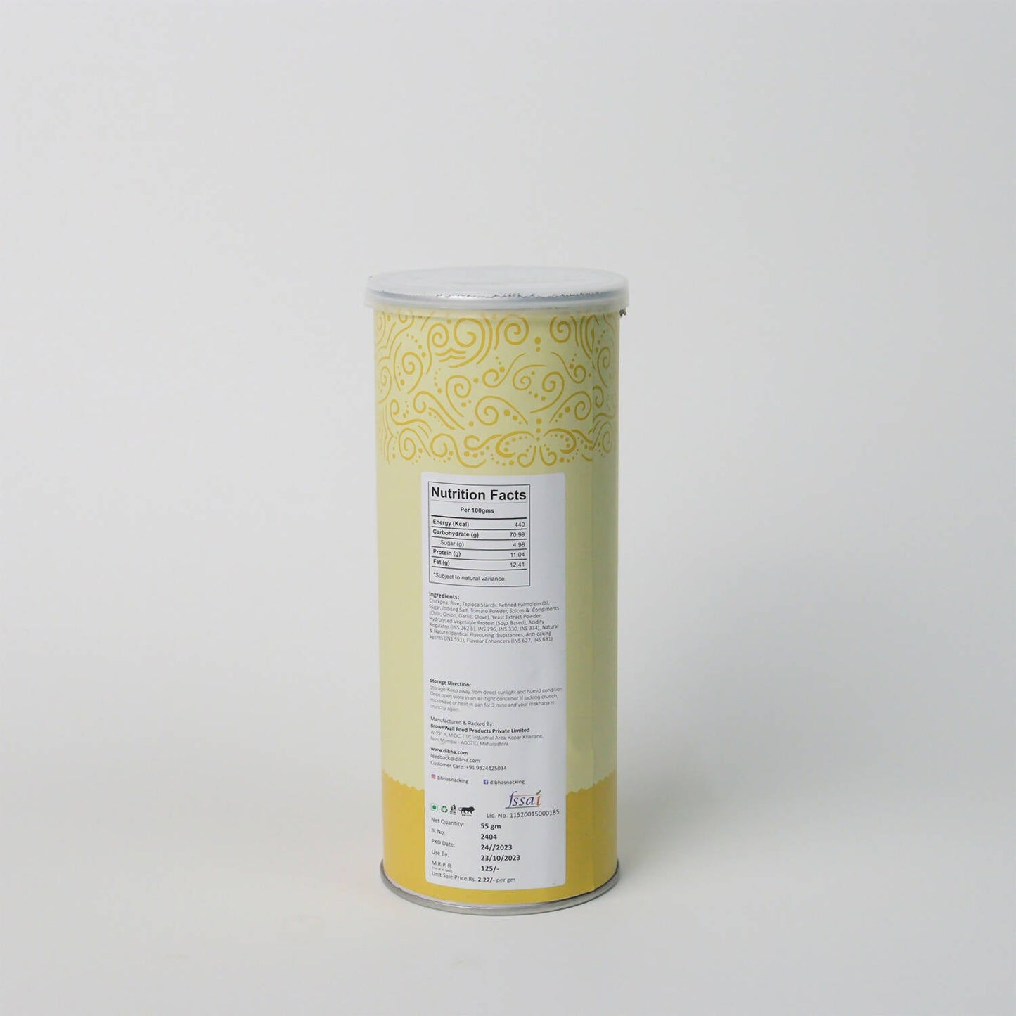 Dibha - Honest Snacking Cheese & Herb Chickpea Puff