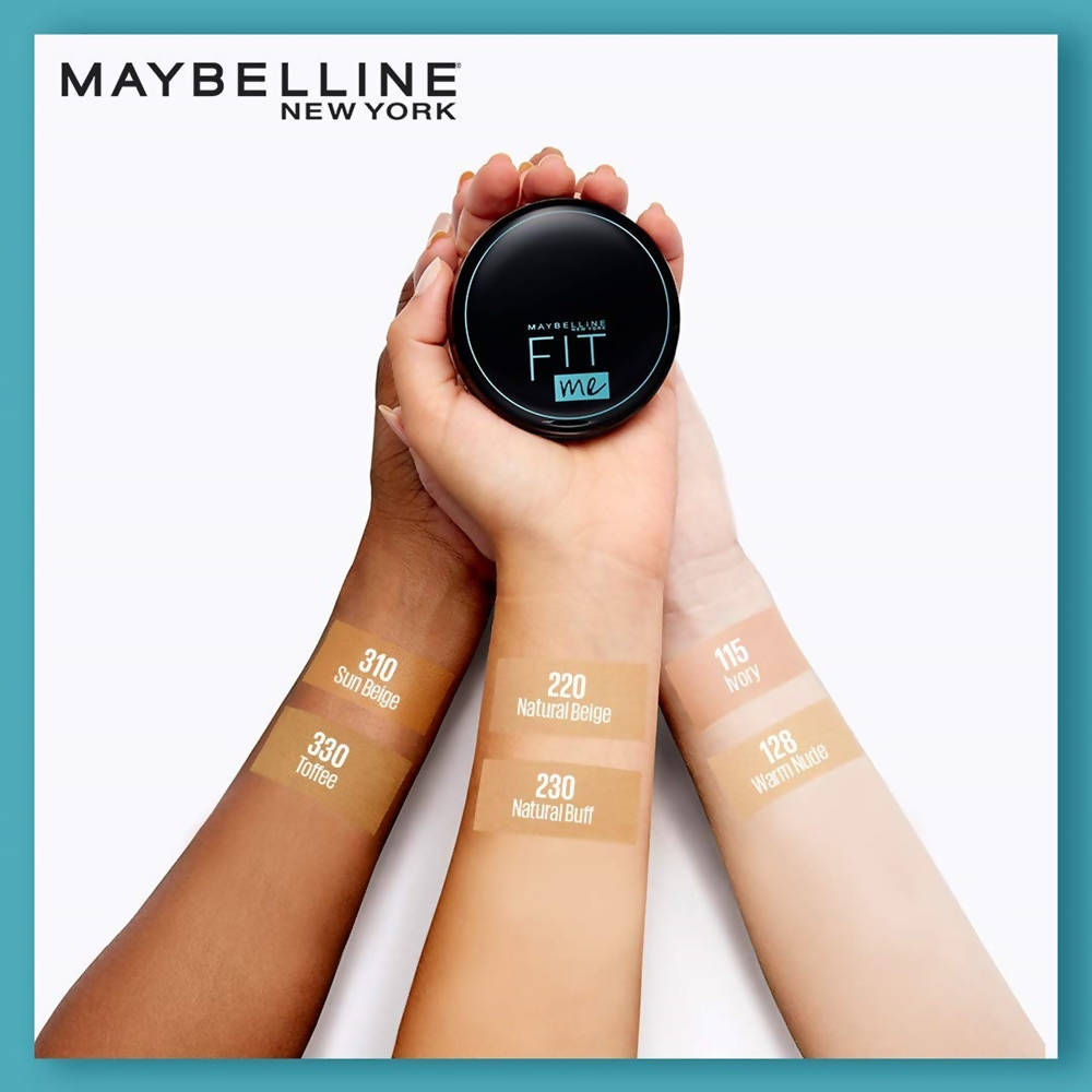 Maybelline New York Fit Me 12Hr Oil Control Compact, 128 Warm Nude