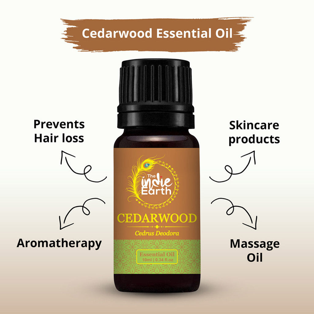 The Indie Earth Cedarwood Essential Oil - 10 ml