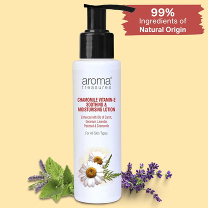Aroma Treasures Chamomile Vitamin-E Soothing & Moisturizing Lotion - 100 ml