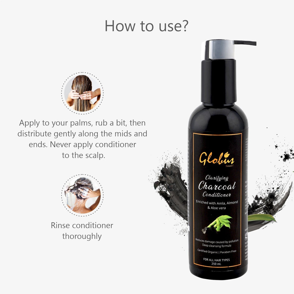 Globus Naturals Clarifying Charcoal Conditioner - 250 ml