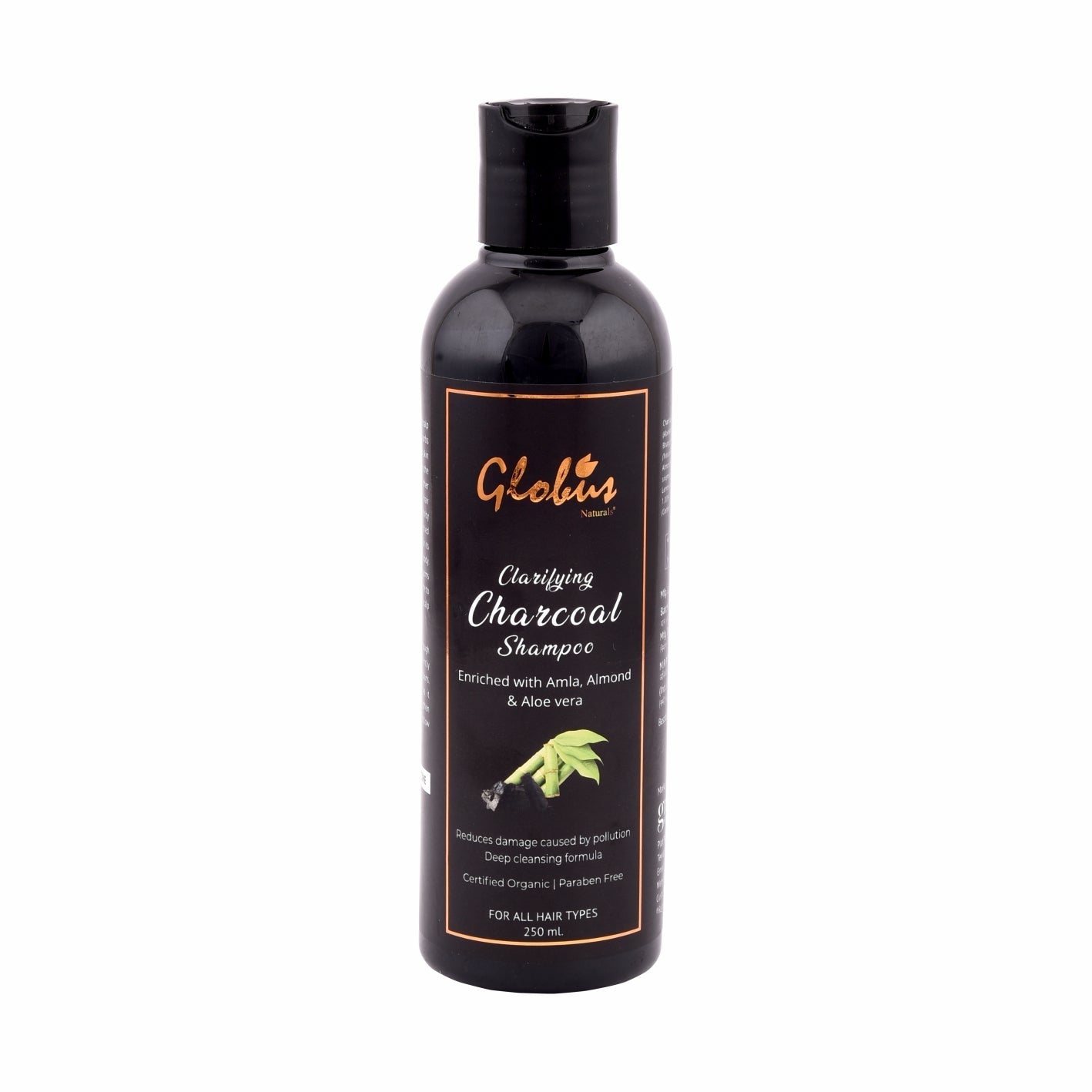 Globus Naturals Clarifying Charcoal Shampoo - 250 ml
