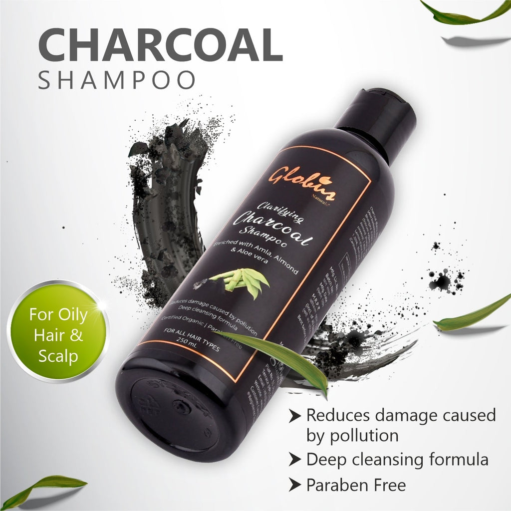 Globus Naturals Clarifying Charcoal Shampoo - 250 ml