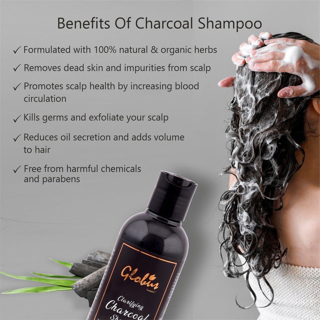 Globus Naturals Clarifying Charcoal Shampoo - 250 ml