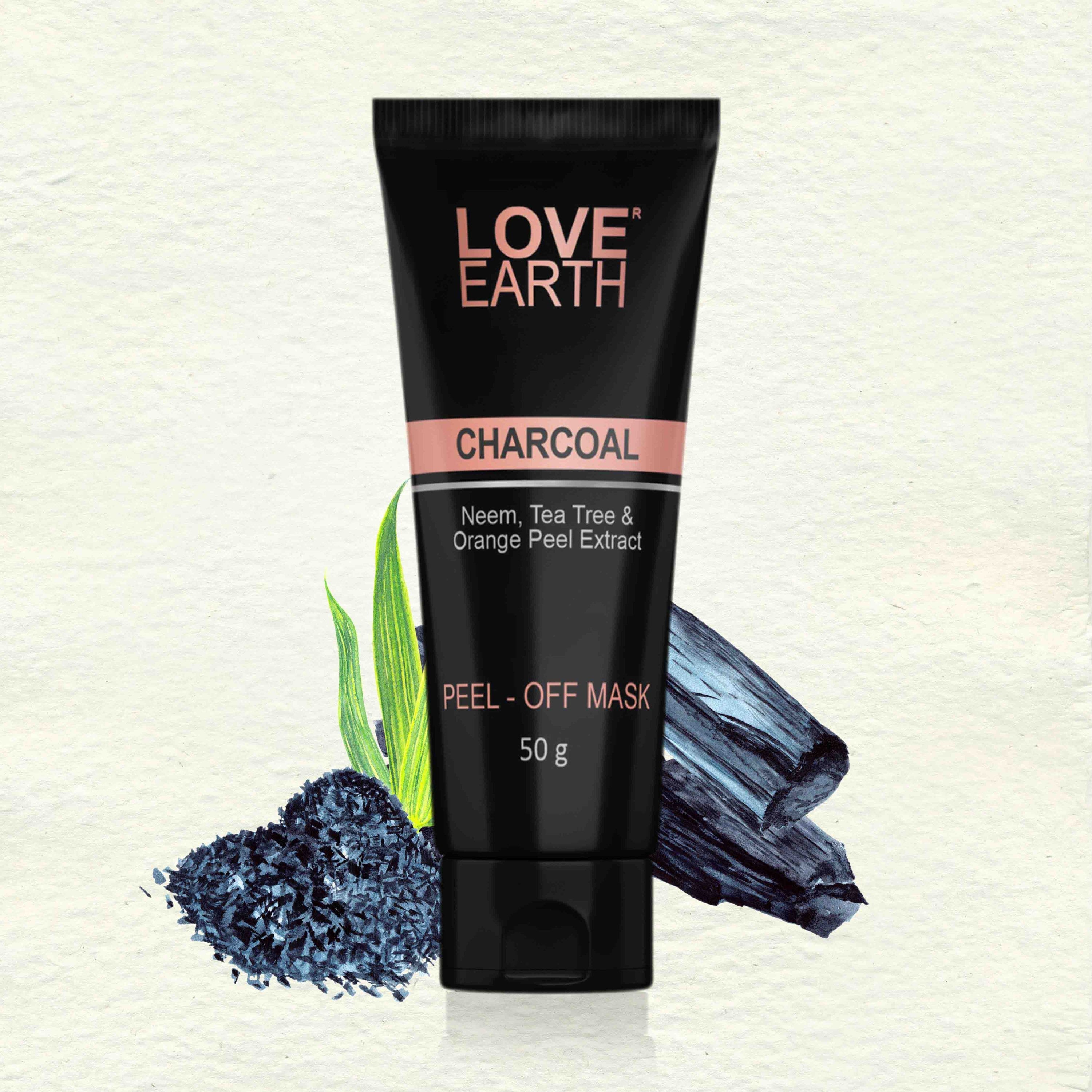 Love Earth Charcoal Peel Off Mask - 50 gms