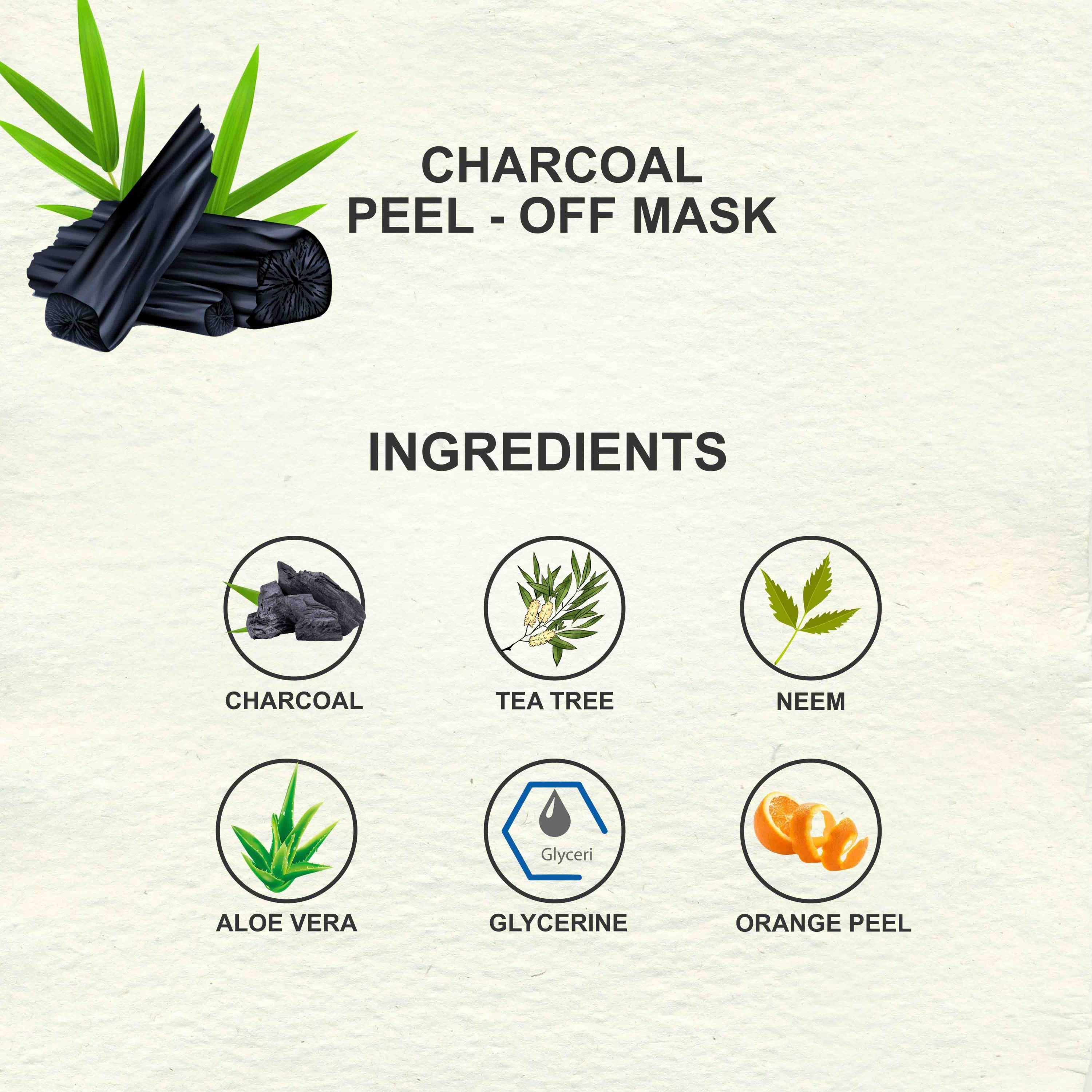 Love Earth Charcoal Peel Off Mask - 50 gms