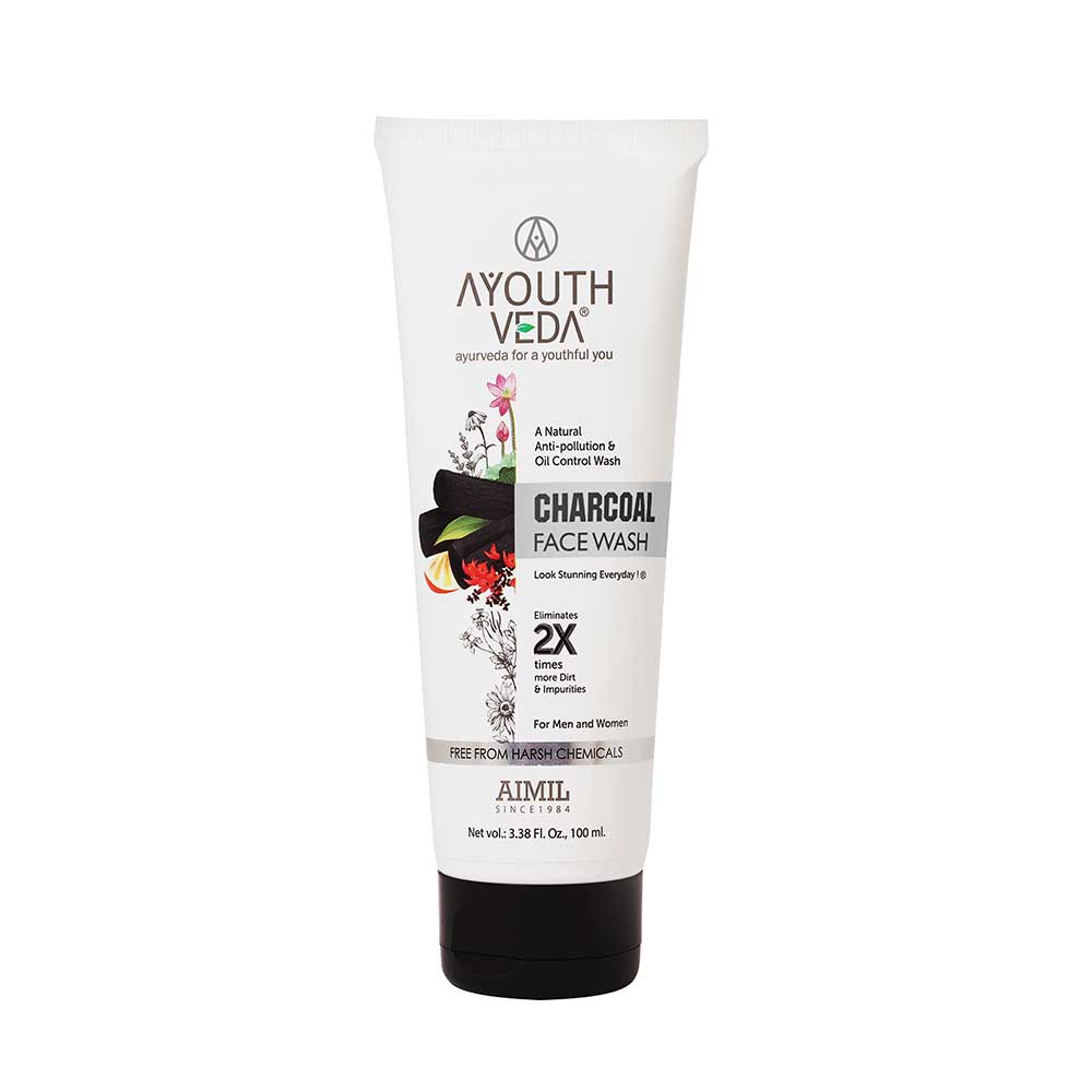 Ayouthveda Charcoal Face Wash - 100 ml