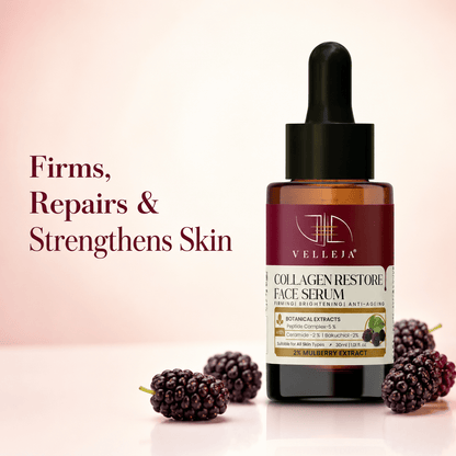 Velleja Collagen Restore Serum|Natural Retinol Alternative with Ceramid|Firming & Hydrating for Youthful Glow