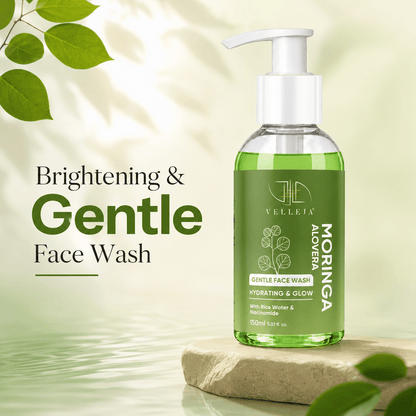 Velleja Moringa Aloevera Face Wash| Skin Brightening & Hydrating Ayurvedic Gentle Face Wash
