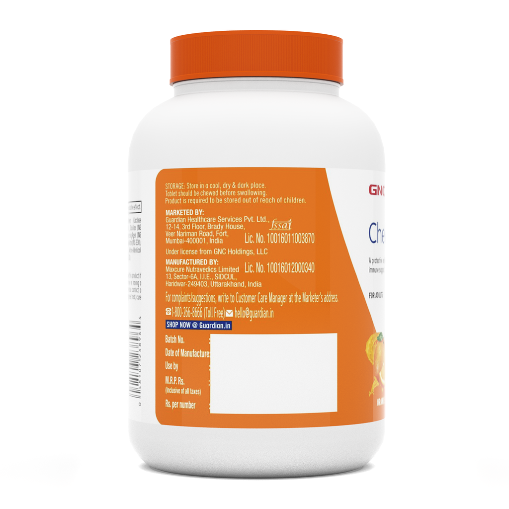 GNC Vitamin C Chewable Tablets  - 30 tabs