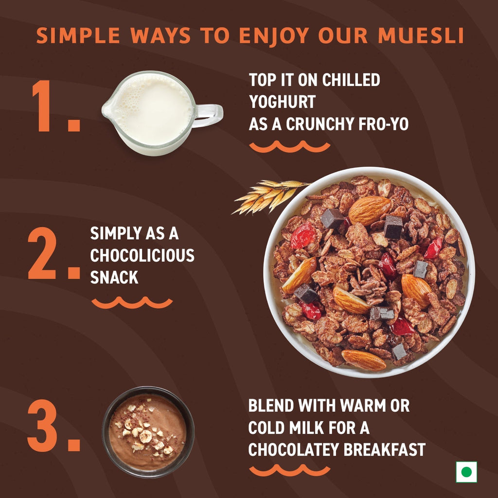 Bagrry's  Crunchy Dark Choco Berry Muesli