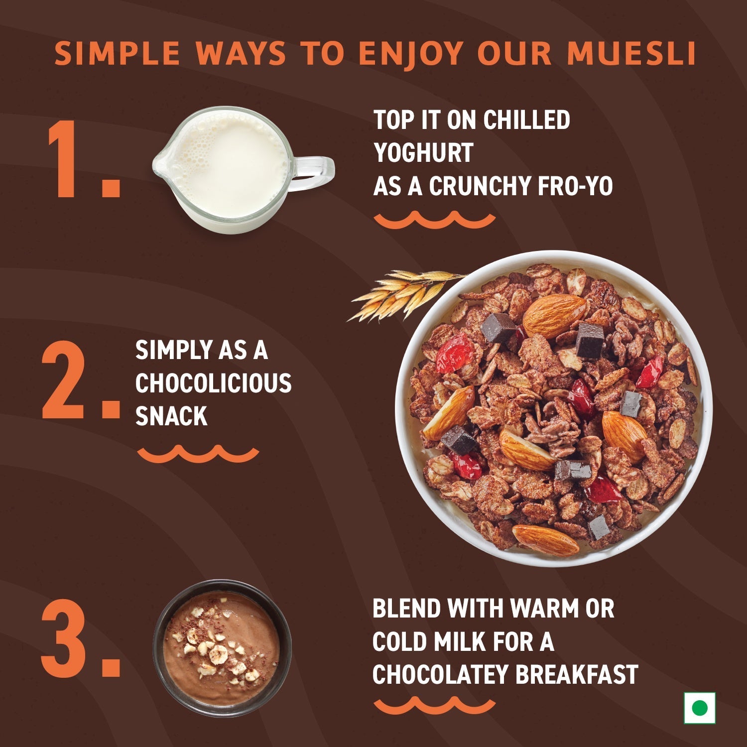 Bagrry's  Crunchy Dark Choco Berry Muesli