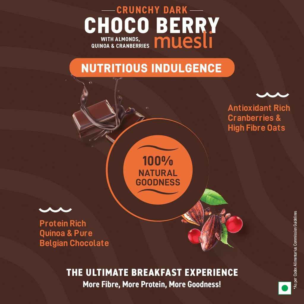 Bagrry's  Crunchy Dark Choco Berry Muesli