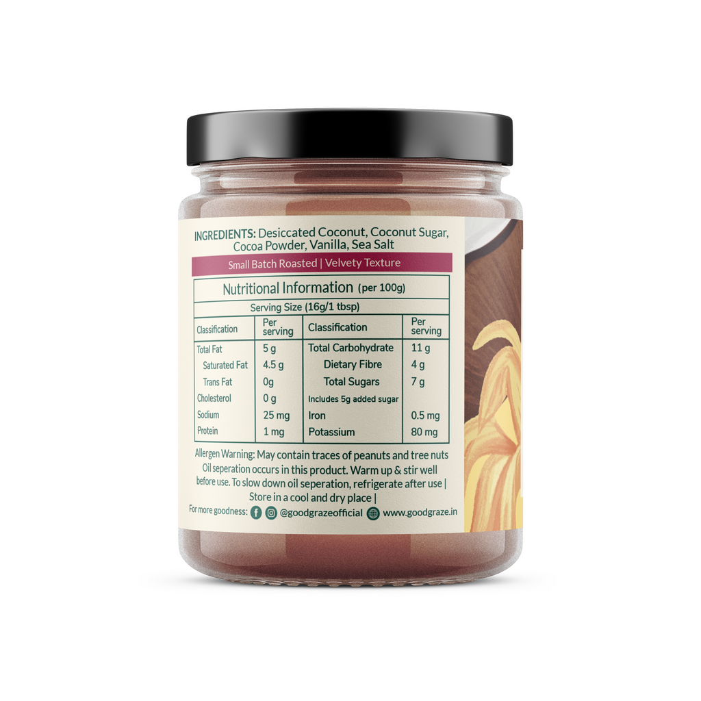 Good Graze Chocolate Coconut Butter - 180gms