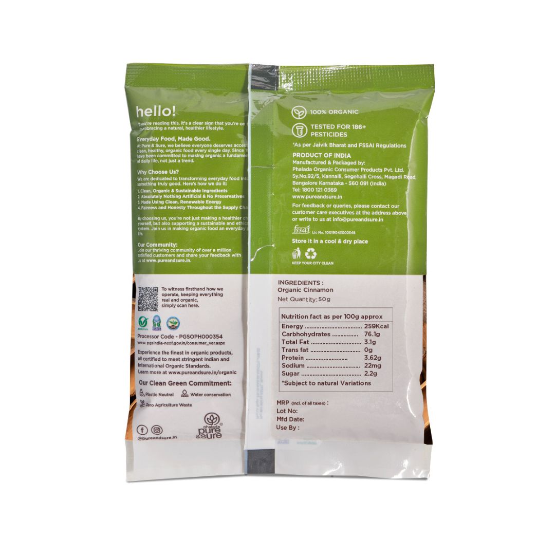 Pure & Sure Organic Cinnamon Powder