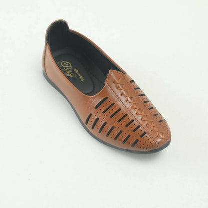 Tiny Bugs Boys Party & Ethnic Wear Mojari - Tan
