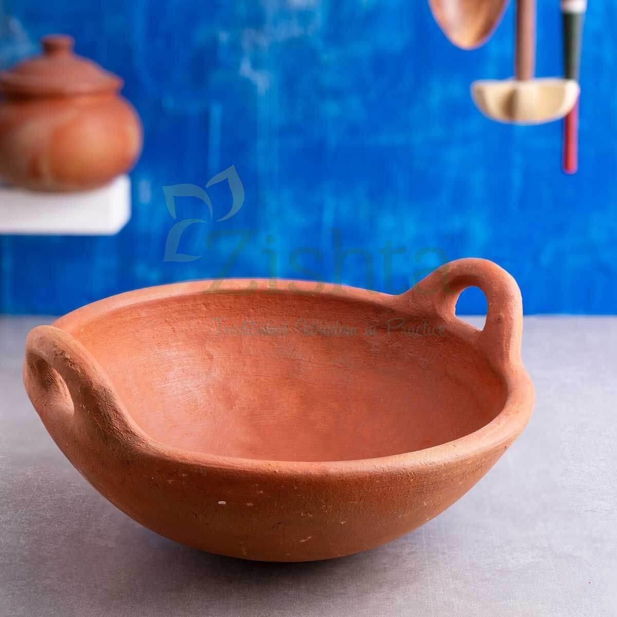 Zishta Clay Kadai Handcrafted Unglazed Cauvery Delta