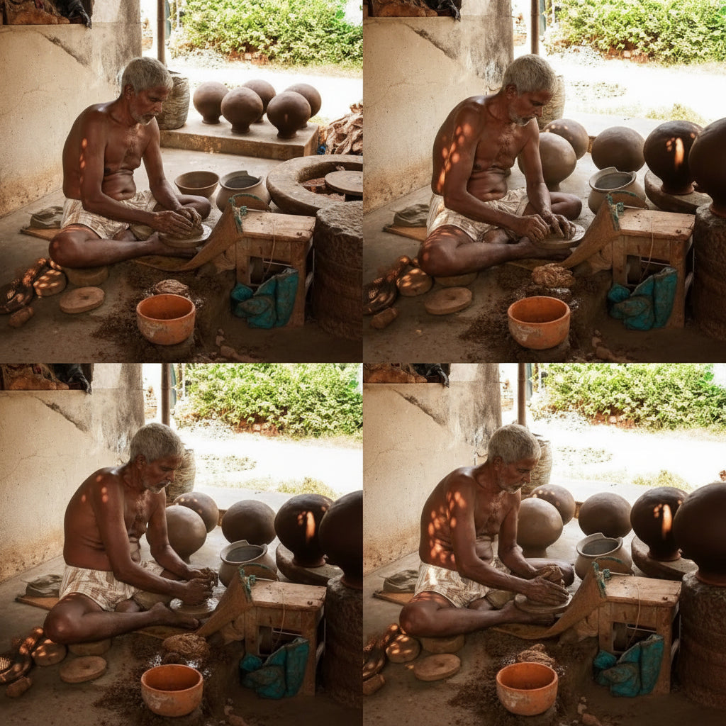 Zishta Clay Kadai Handcrafted Unglazed Cauvery Delta