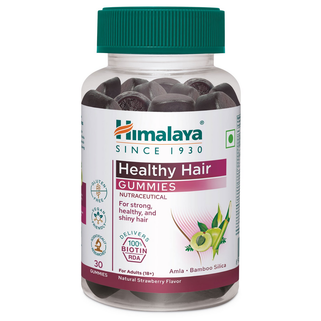 Himalaya Herbals Healthy Hair Gummies | Biotin & Herbal Blend | Daily Wellness Support