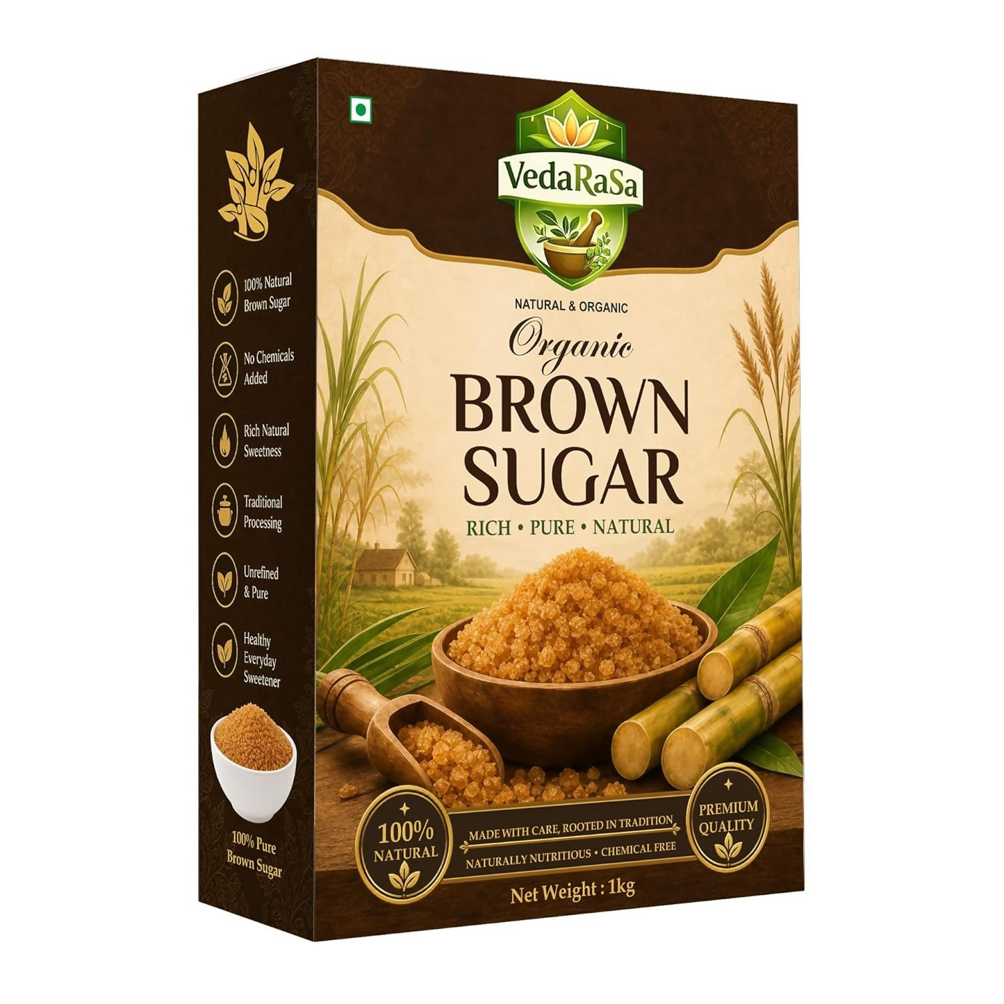 VedaRasa Natural Brown Sugar