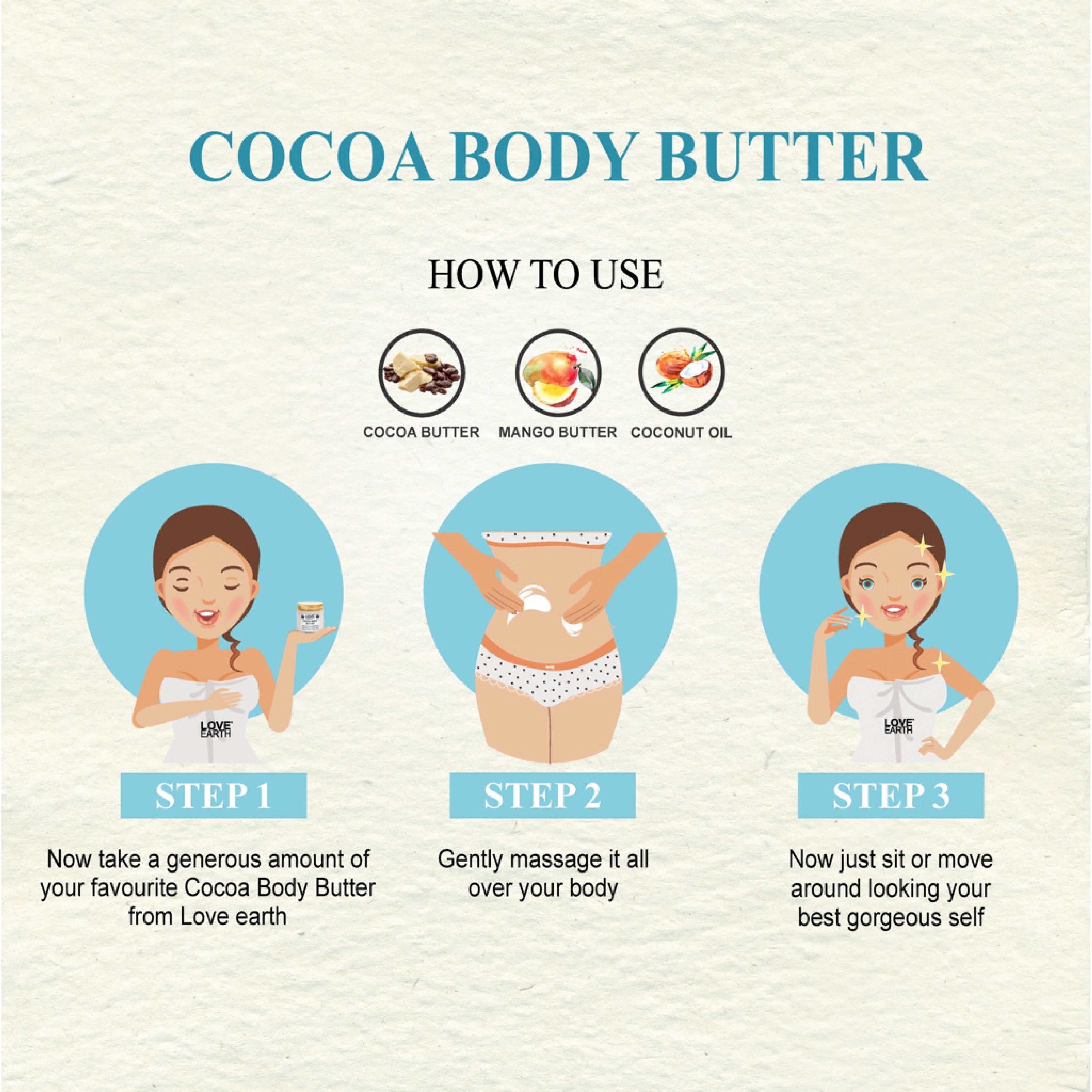 Love Earth Cocoa Body Butter - 100 gms