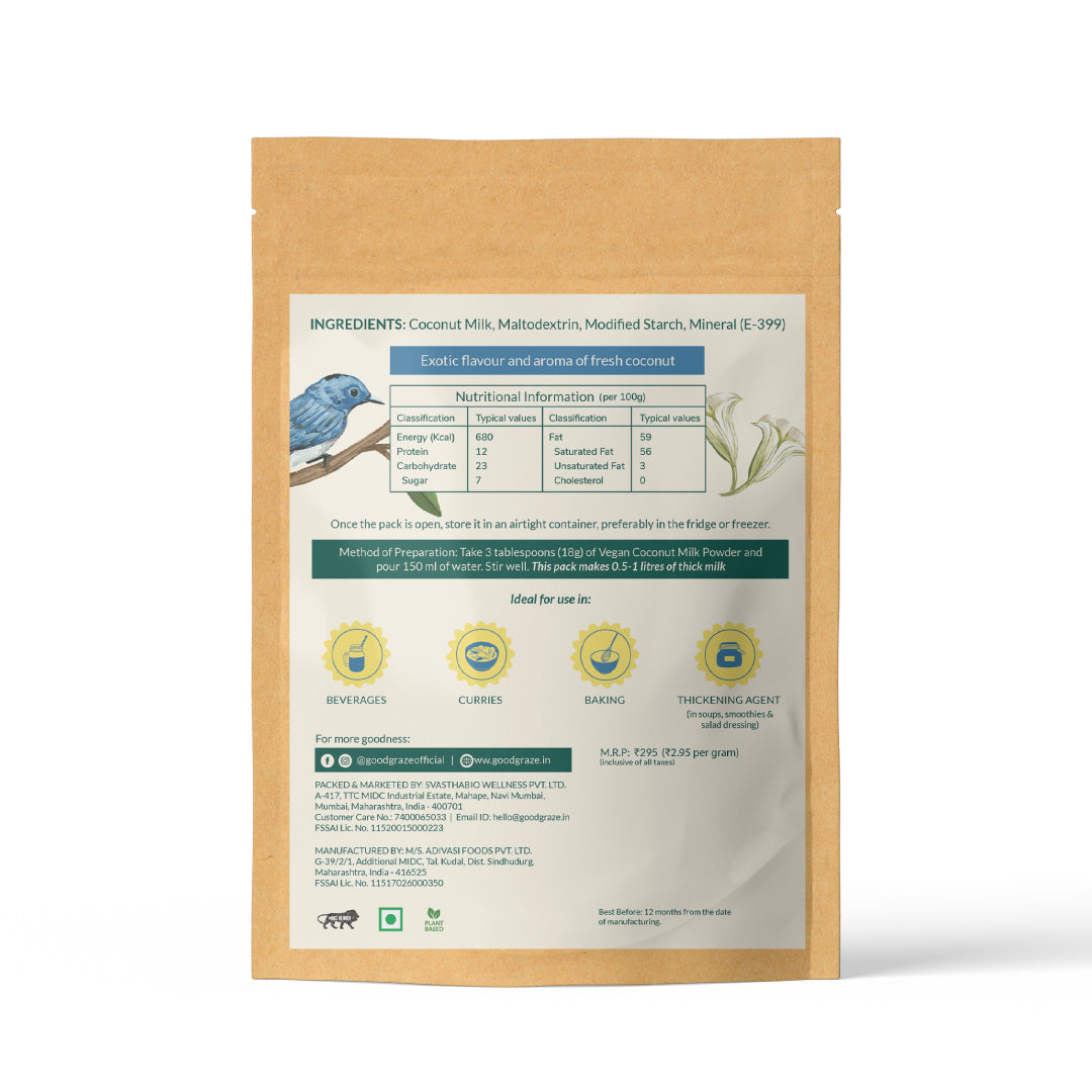 Good Graze Vegan Coconut Milk Powder - 200 gms