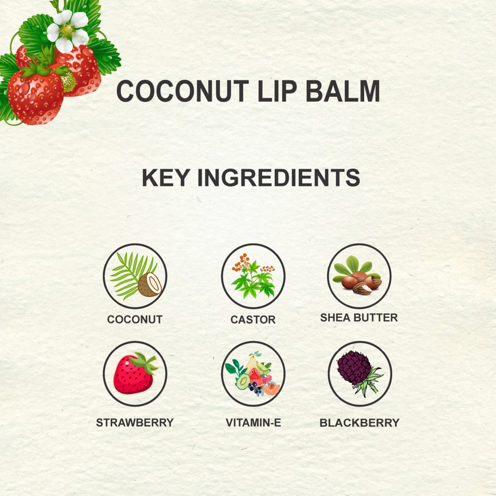 Love Earth Organic Coconut Lip Balm - 10 gms