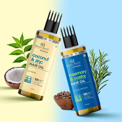 Botanic Hearth Coconut Zinc & Rosemary Castor - Hair Oil