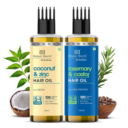 Botanic Hearth Coconut Zinc & Rosemary Castor - Hair Oil