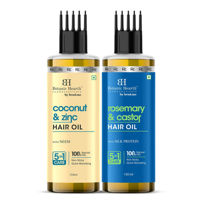 Botanic Hearth Coconut Zinc & Rosemary Castor - Hair Oil