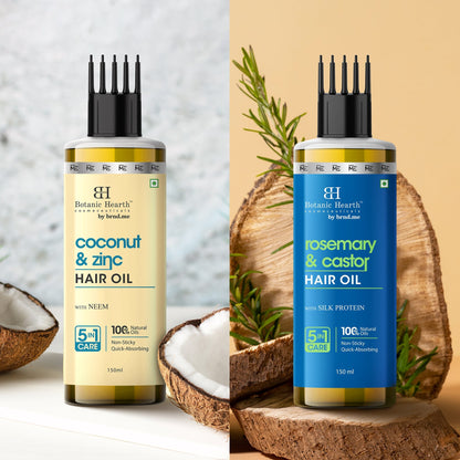 Botanic Hearth Coconut Zinc & Rosemary Castor - Hair Oil