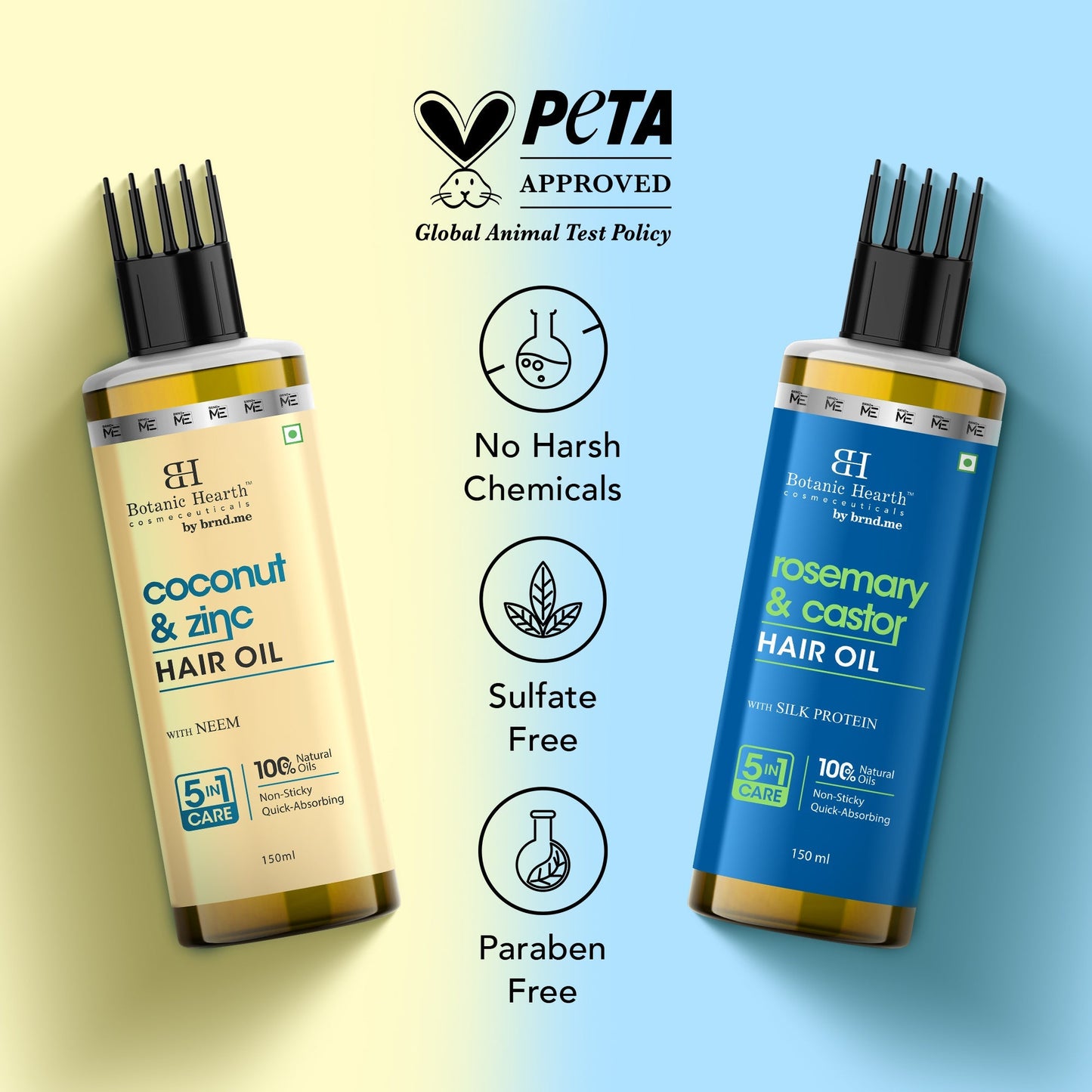 Botanic Hearth Coconut Zinc & Rosemary Castor - Hair Oil