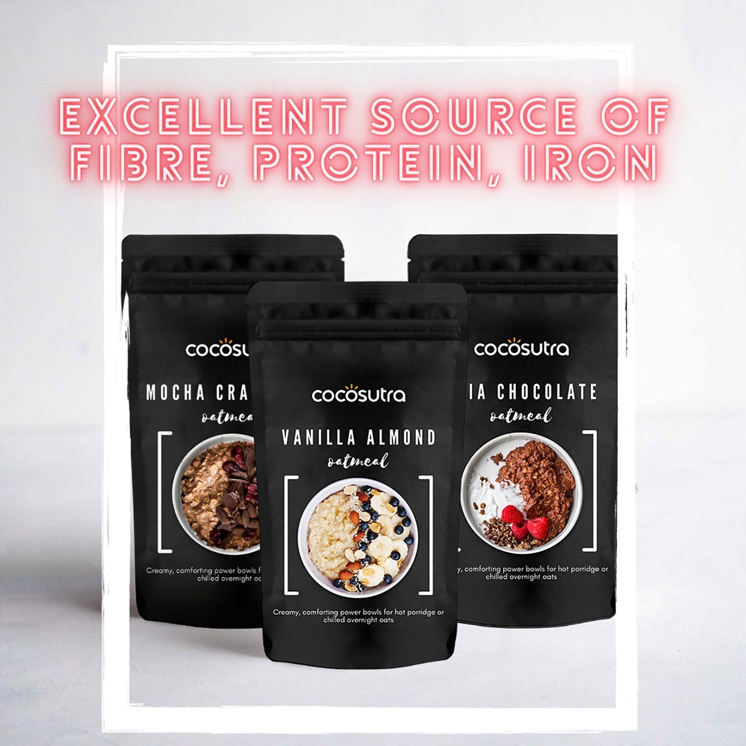 Cocosutra Chia Chocolate Oatmeal - 300 gms