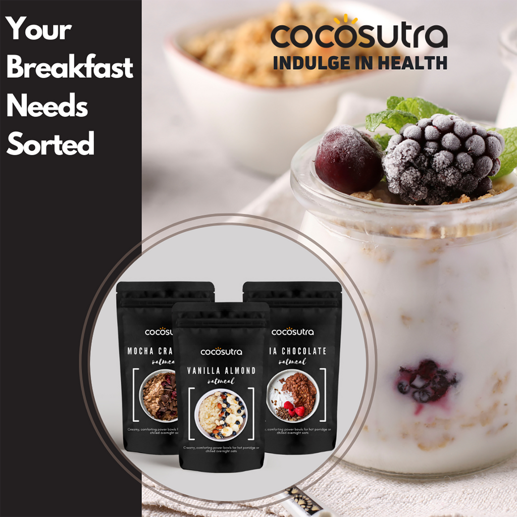 Cocosutra Vanilla Almond Oatmeal - 300 gms